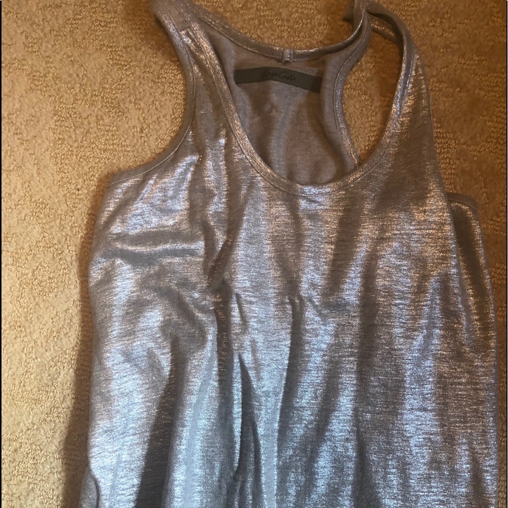Enza costa (gold ) overtone racer back tank